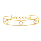 0.26ct 14k Yellow Gold Diamond Lady's Bracelet